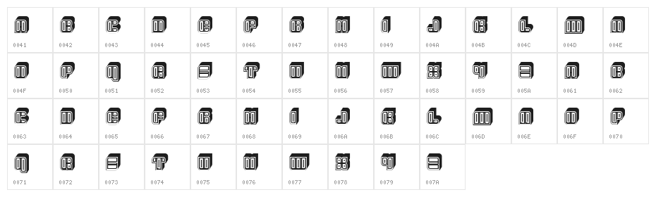 Kings Inverted Regular Character Map