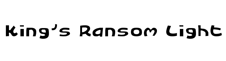 King's Ransom Light フォント