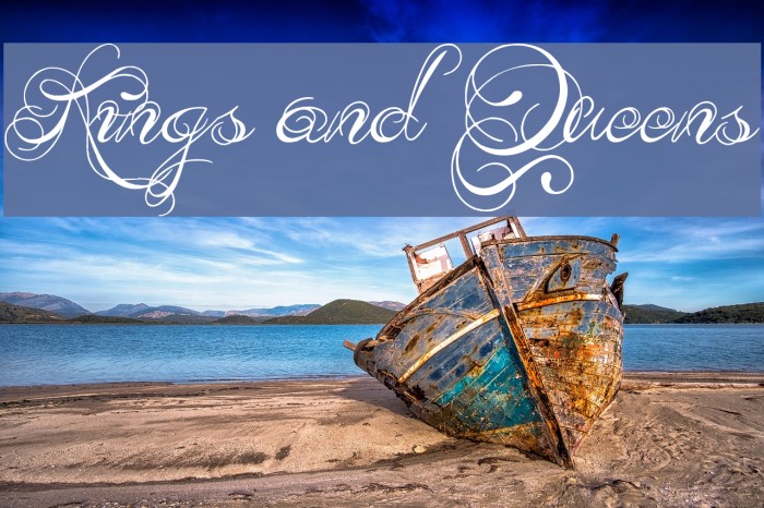 Kings and Queens Font examples