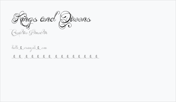 Kings and Queens Business Card