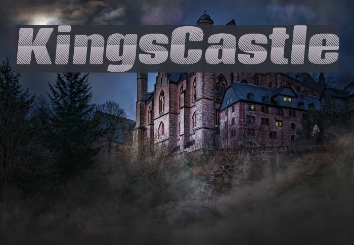 KingsCastle Font examples