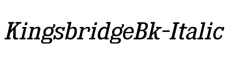 KingsbridgeBk-Italic  Fuentes Gratis Descargar