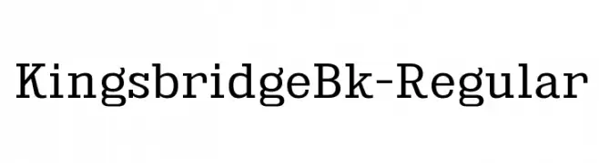 KingsbridgeBk-Regular  नि: शुल्क फ़ॉन्ट्स डाउनलोड