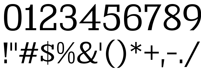 KingsbridgeBk-Regular Font OTHER CHARS