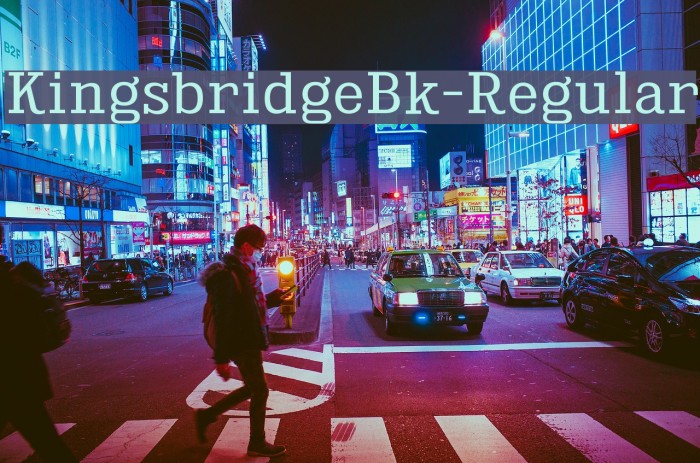 KingsbridgeBk-Regular Font examples