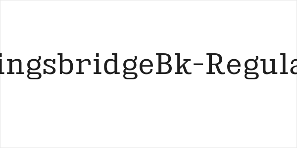 KingsbridgeBk-Regular Logo
