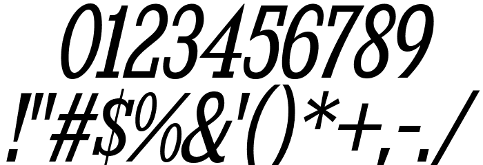 KingsbridgeCdBk-Italic Font OTHER CHARS