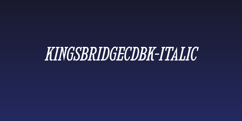 KingsbridgeCdBk-Italic Social Header