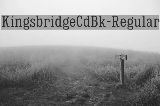 KingsbridgeCdBk-Regular Font examples