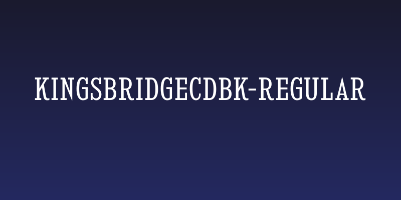 KingsbridgeCdBk-Regular Social Header