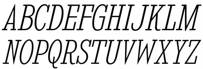 KingsbridgeCdEl-Italic Polices MAJUSCULES