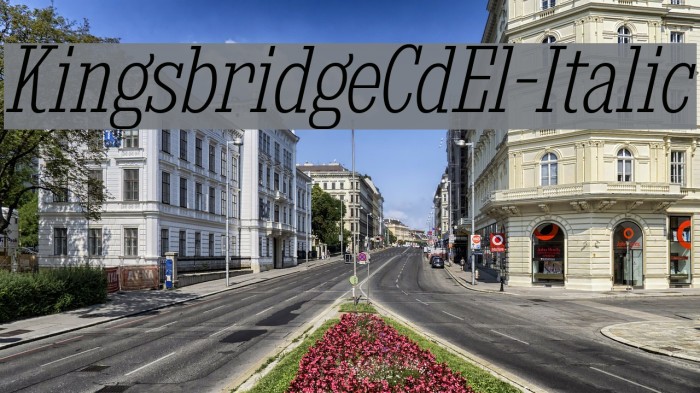 KingsbridgeCdEl-Italic Font examples