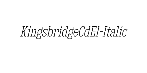 KingsbridgeCdEl-Italic Logo