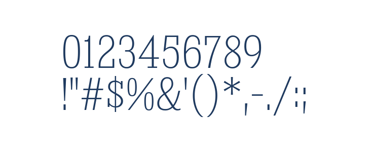 KingsbridgeCdEl-Regular Other Characters