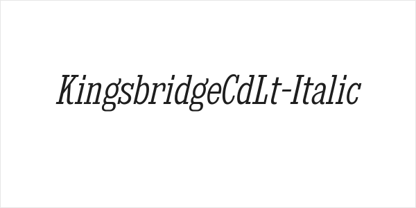 KingsbridgeCdLt-Italic Logo