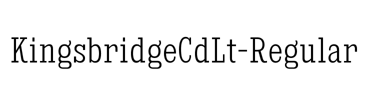 KingsbridgeCdLt-Regular Font