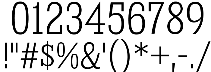 KingsbridgeCdLt-Regular Font OTHER CHARS