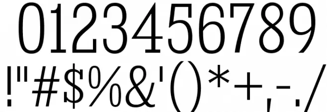 KingsbridgeCdLt-Regular Font OTHER CHARS