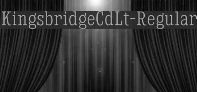 KingsbridgeCdLt-Regular Font examples