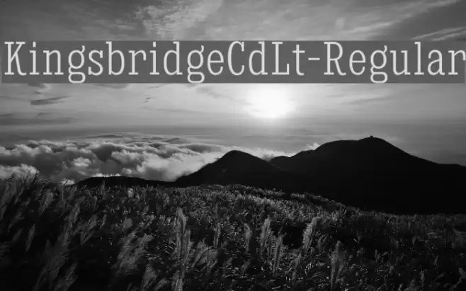 KingsbridgeCdLt-Regular Font examples