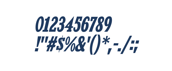 KingsbridgeCdRg-BoldItalic Other Characters