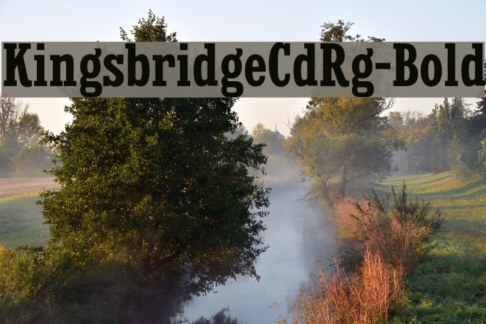 KingsbridgeCdRg-Bold Font examples