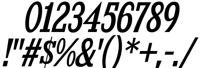 KingsbridgeCdRg-Italic Font OTHER CHARS