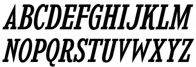 KingsbridgeCdRg-Italic Font Litere mari