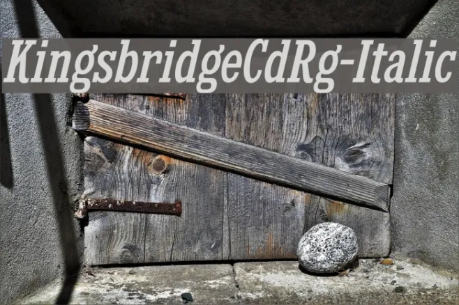 KingsbridgeCdRg-Italic Example 2
