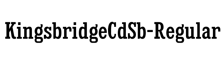 KingsbridgeCdSb-Regular Font