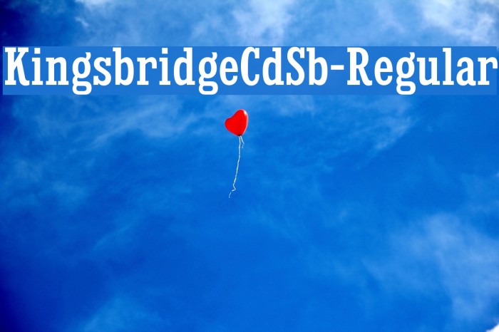 KingsbridgeCdSb-Regular Font examples