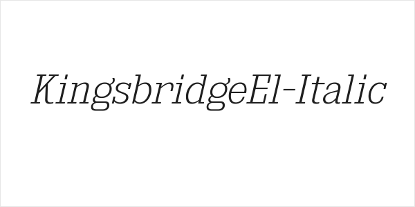 KingsbridgeEl-Italic Logo
