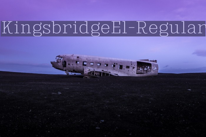KingsbridgeEl-Regular Font examples