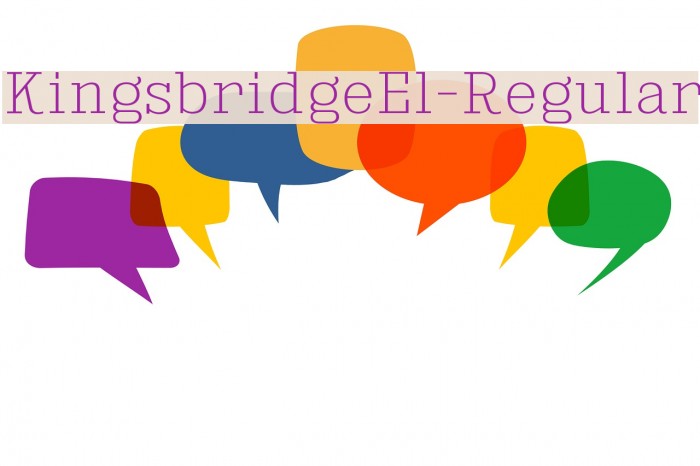 KingsbridgeEl-Regular Font examples