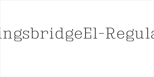 KingsbridgeEl-Regular Logo