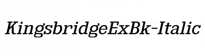 KingsbridgeExBk-Italic  नि: शुल्क फ़ॉन्ट्स डाउनलोड