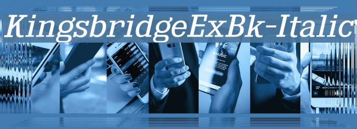 KingsbridgeExBk-Italic Font examples