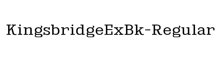 KingsbridgeExBk-Regular  नि: शुल्क फ़ॉन्ट्स डाउनलोड