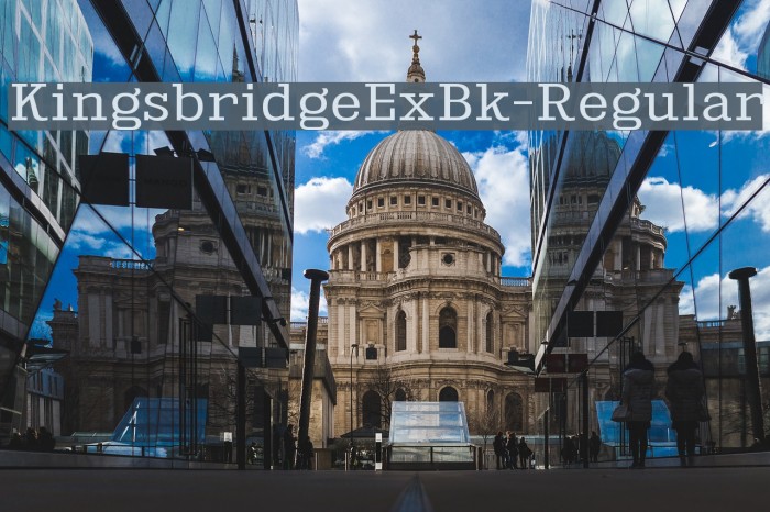KingsbridgeExBk-Regular Font examples