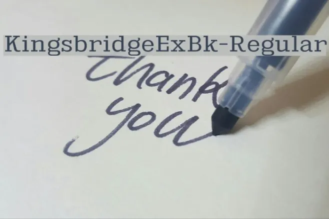 KingsbridgeExBk-Regular Example 3