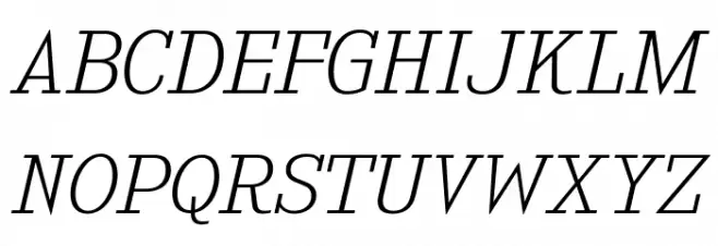 KingsbridgeExEl-Italic 字体 大写