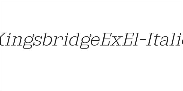 KingsbridgeExEl-Italic Logo