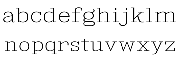 KingsbridgeExEl-Regular Font LOWERCASE