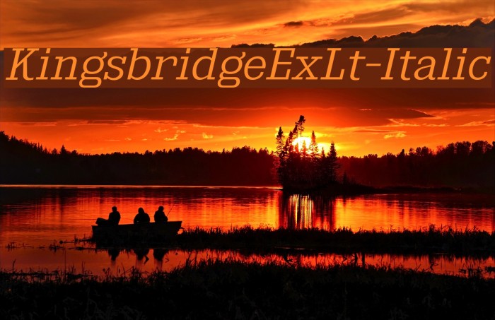 KingsbridgeExLt-Italic Example 1
