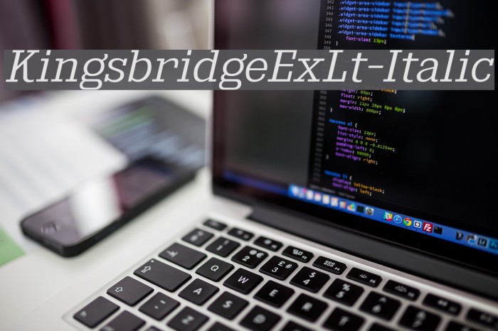 KingsbridgeExLt-Italic Example 2