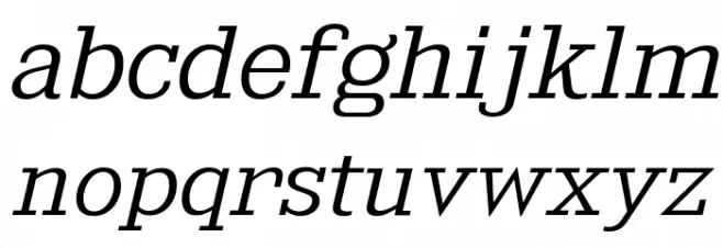 KingsbridgeExLt-Italic फ़ॉन्ट लोअरकेस