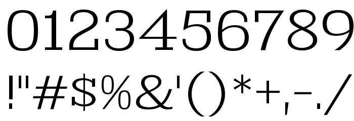 KingsbridgeExLt-Regular Font OTHER CHARS