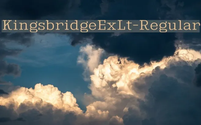 KingsbridgeExLt-Regular Example 1