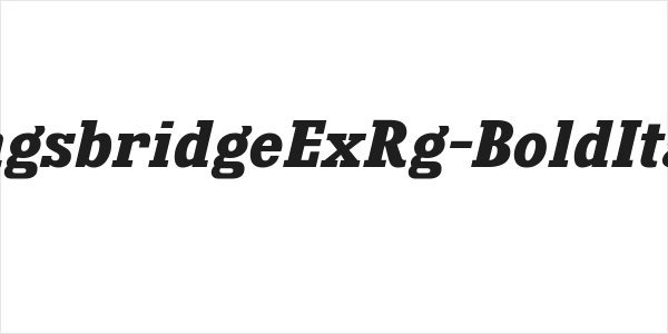KingsbridgeExRg-BoldItalic Logo
