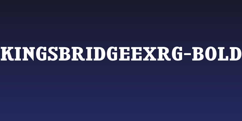 KingsbridgeExRg-Bold Social Header